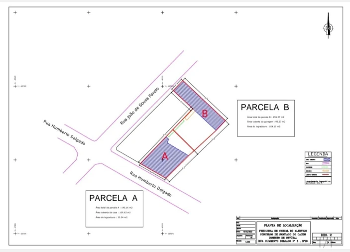 Moradia T3 para Venda em Cercal Planta 1