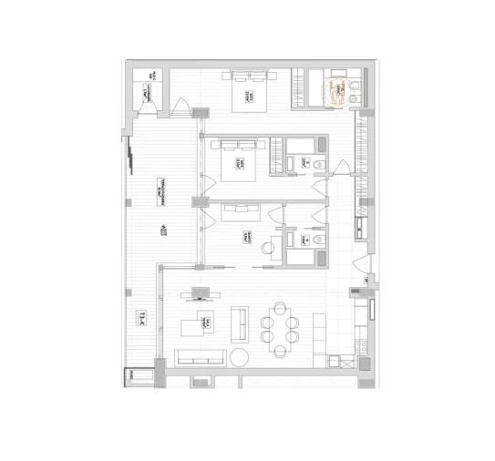 Apartamento T3 para Venda em São Martinho Planta 1