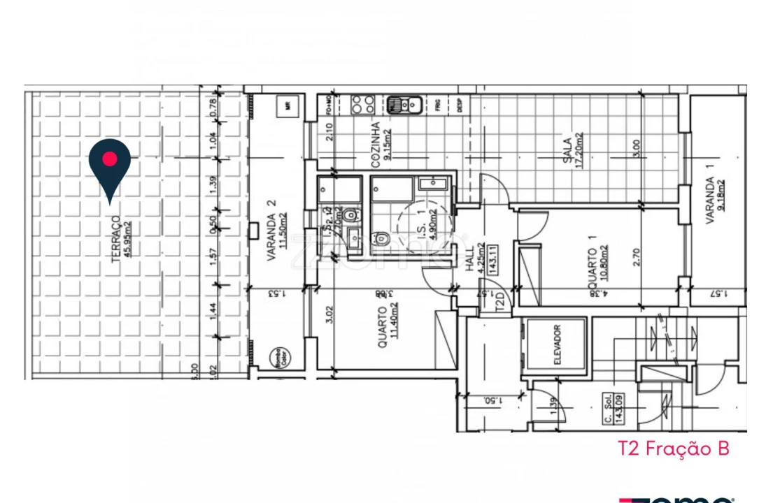 Apartamento T2 para Venda em Santo Antonio dos Olivais Foto 2