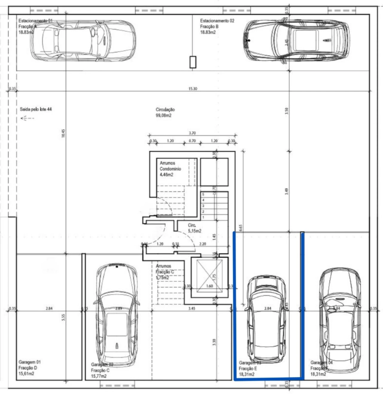 Apartamento T2 para Venda em Corroios Planta 3