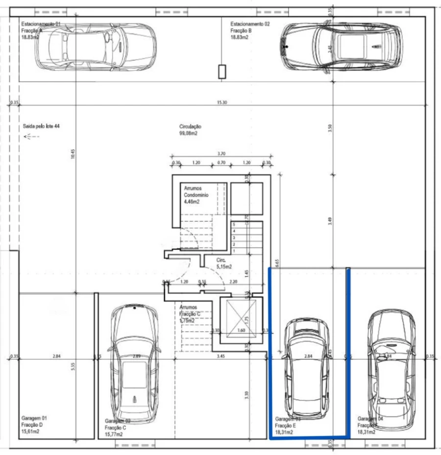 Apartamento T2 para Venda em Corroios Planta 3