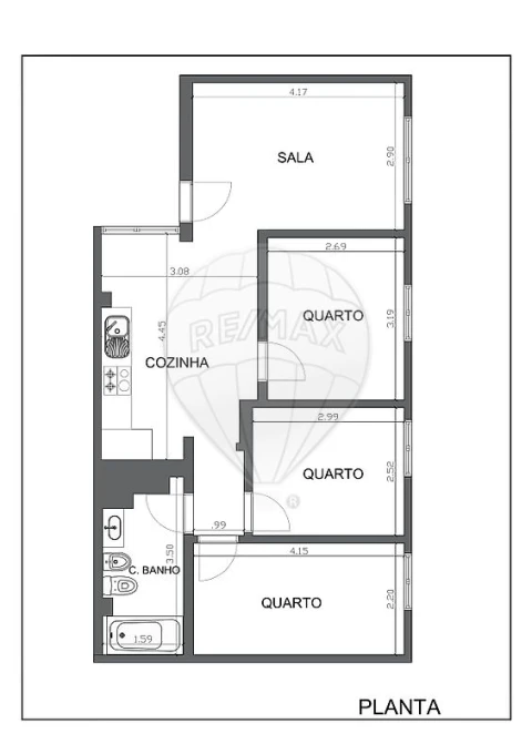 Apartamento T3 para Venda em Olivais