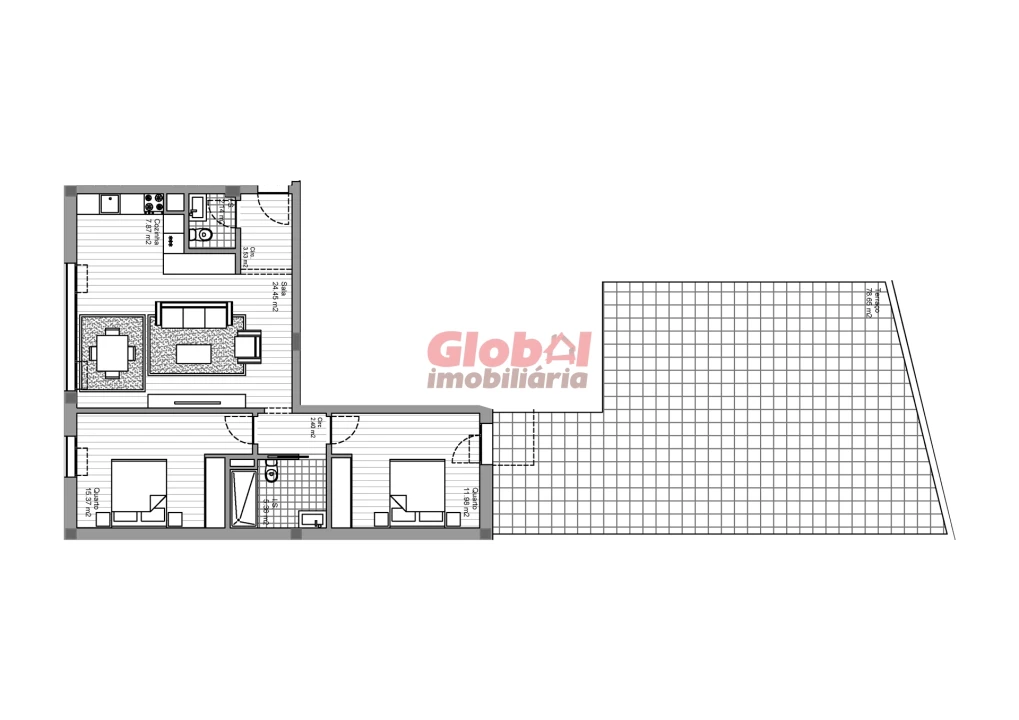 Apartamento T2 para Venda em Currelos, Papízios e Sobral Foto 3
