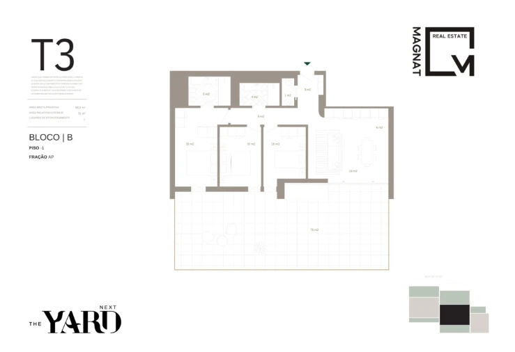Apartamento T3 para Venda em Santa Marinha e São Pedro da Afurada Planta 1