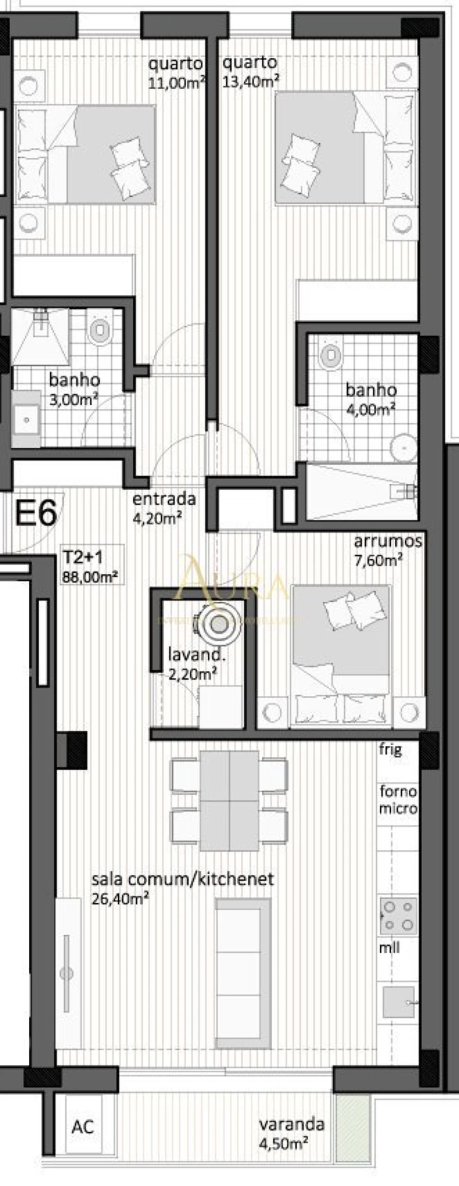Apartamento T2 para Venda em Paranhos Foto 13