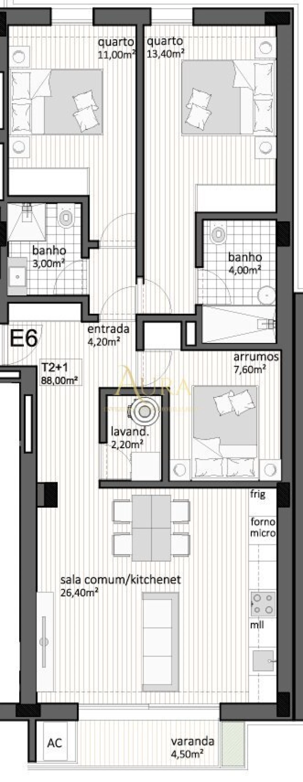 Apartamento T2 para Venda em Paranhos Foto 13