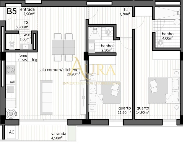 Apartamento T2 para Venda em Paranhos Foto 13