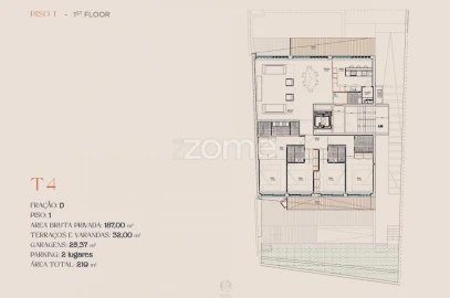 Apartamento T4 para Venda em Lordelo do Ouro e Massarelos