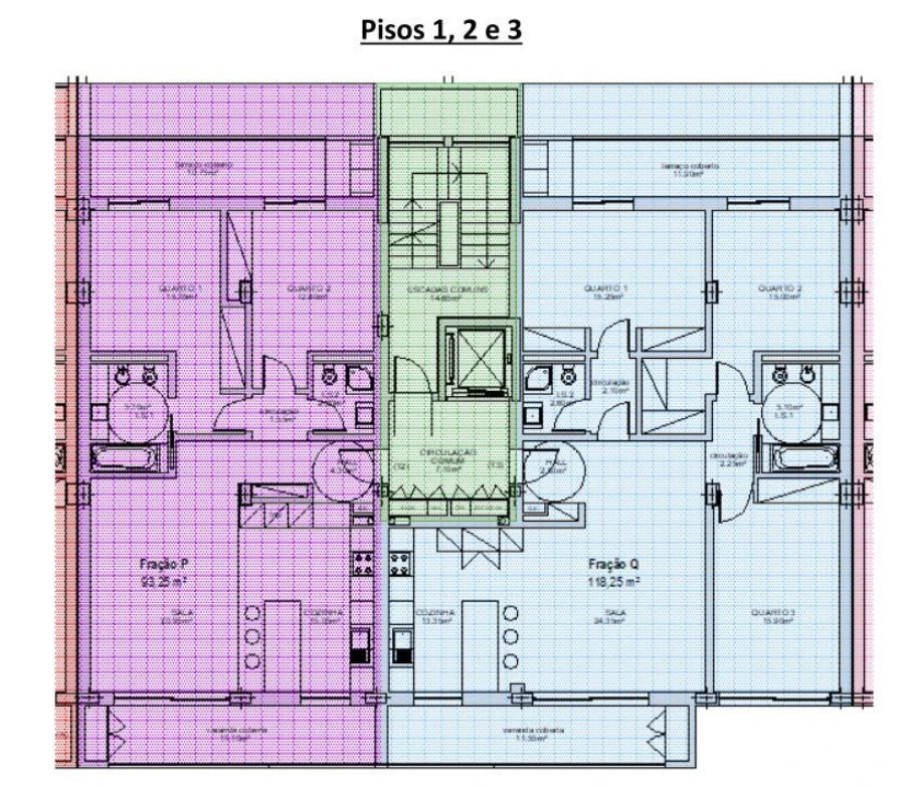 Apartamento T3 para Venda em Loule (São Sebastião) Planta 2