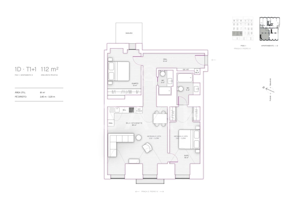 Apartamento T2 para Venda em Santa Maria Maior Foto 9