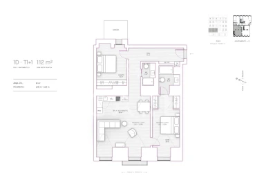 Apartamento T2 para Venda em Santa Maria Maior