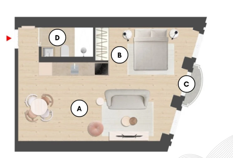 Apartamento para Venda em Cedofeita, Santo Ildefonso, Sé, Miragaia, São Nicolau e Vitória Planta 1