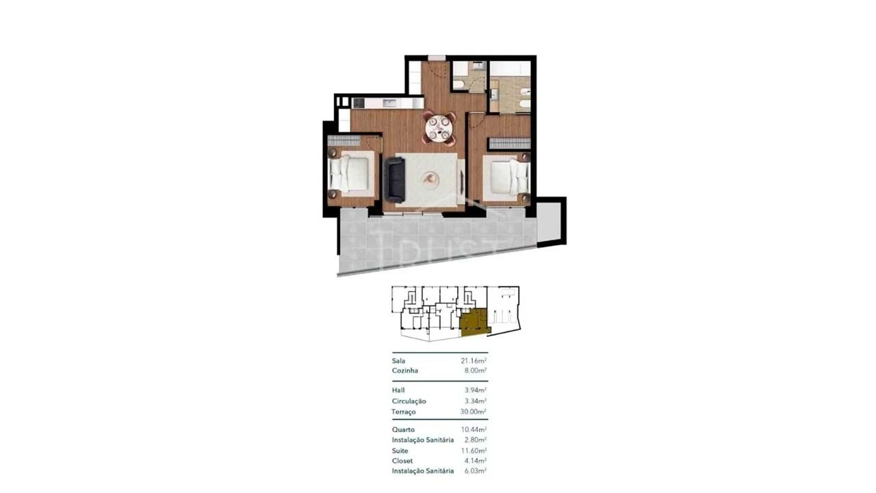 Apartamento T2 para Venda em Imaculado Coração de Maria Foto 6
