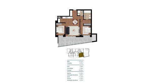 Apartamento T2 para Venda em Imaculado Coração de Maria
