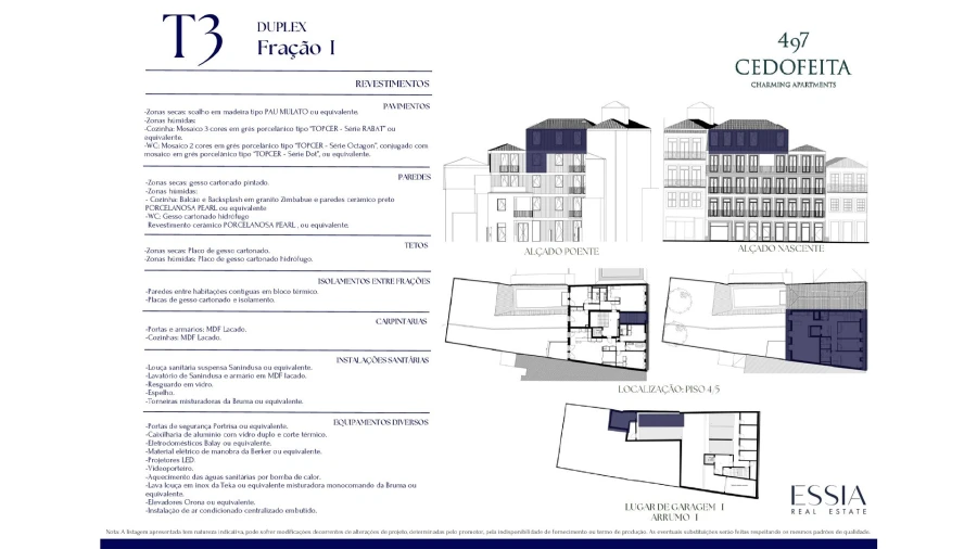 Apartamento T3 para Venda em Cedofeita, Santo Ildefonso, Sé, Miragaia, São Nicolau e Vitória Planta 2