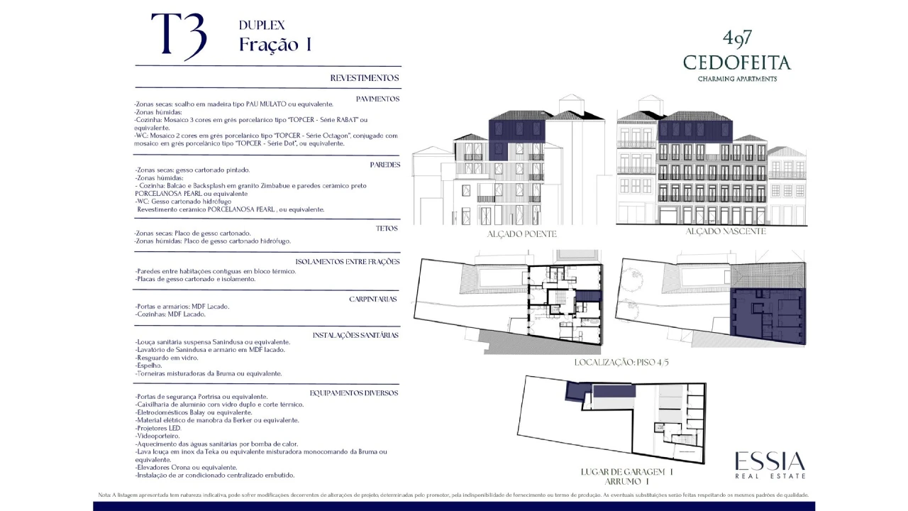 Apartamento T3 para Venda em Cedofeita, Santo Ildefonso, Sé, Miragaia, São Nicolau e Vitória Planta 2