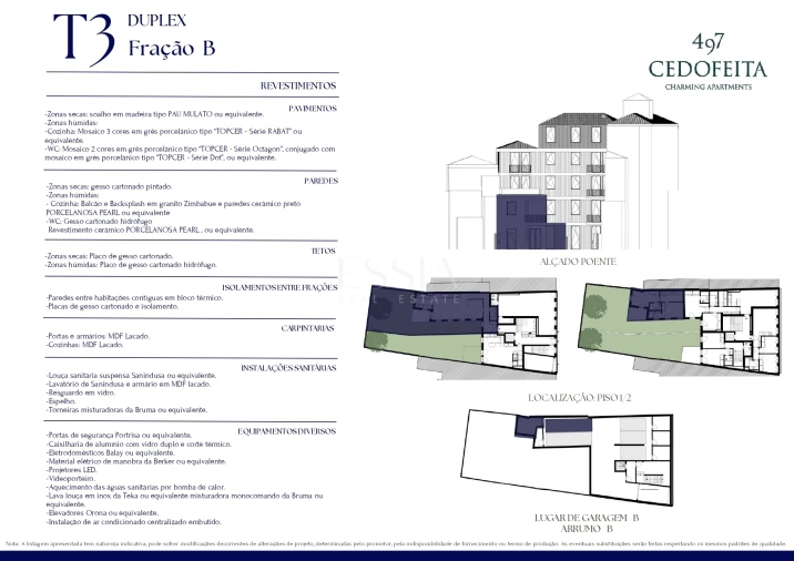 Apartamento T3 para Venda em Cedofeita, Santo Ildefonso, Sé, Miragaia, São Nicolau e Vitória Planta 2