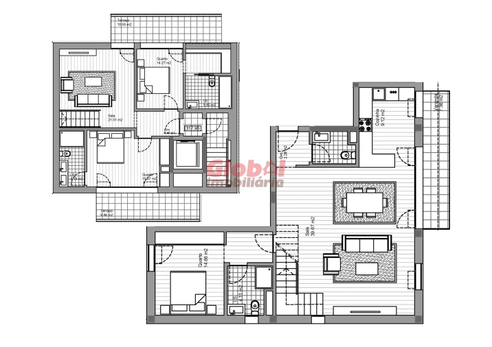 Apartamento T3 para Venda em Currelos, Papízios e Sobral Foto 3