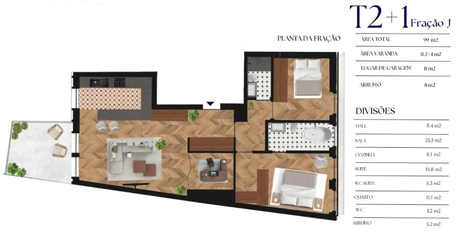 Apartamento T2 para Venda em Cedofeita, Santo Ildefonso, Sé, Miragaia, São Nicolau e Vitória Foto 8