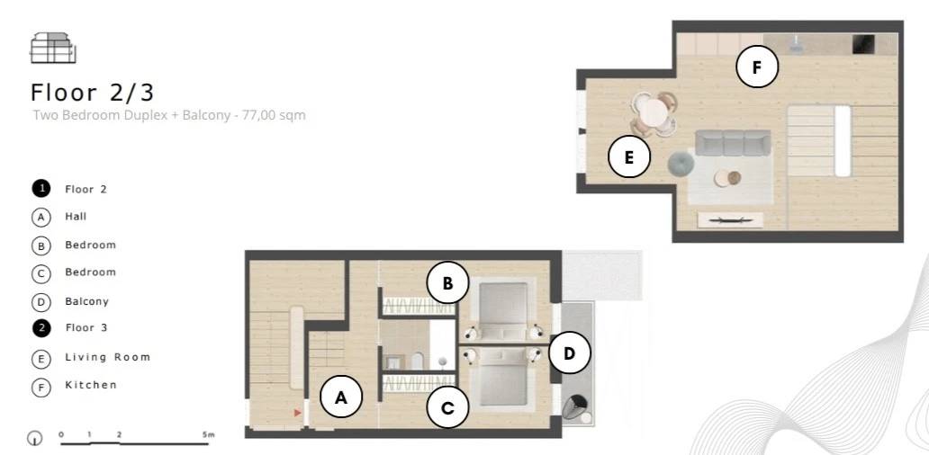 Apartamento T2 para Venda em Cedofeita, Santo Ildefonso, Sé, Miragaia, São Nicolau e Vitória Planta 1