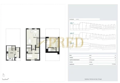 Apartamento T2 para Arrendamento em Santa Marinha e São Pedro da Afurada