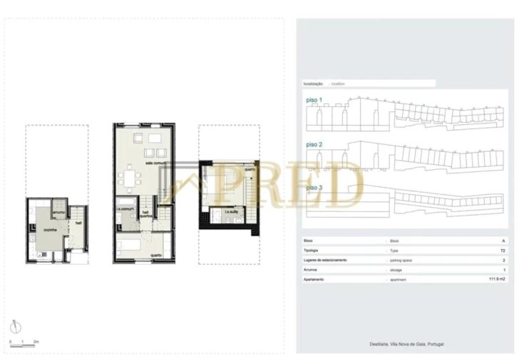 Apartamento T2 para Arrendamento em Santa Marinha e São Pedro da Afurada Foto 29