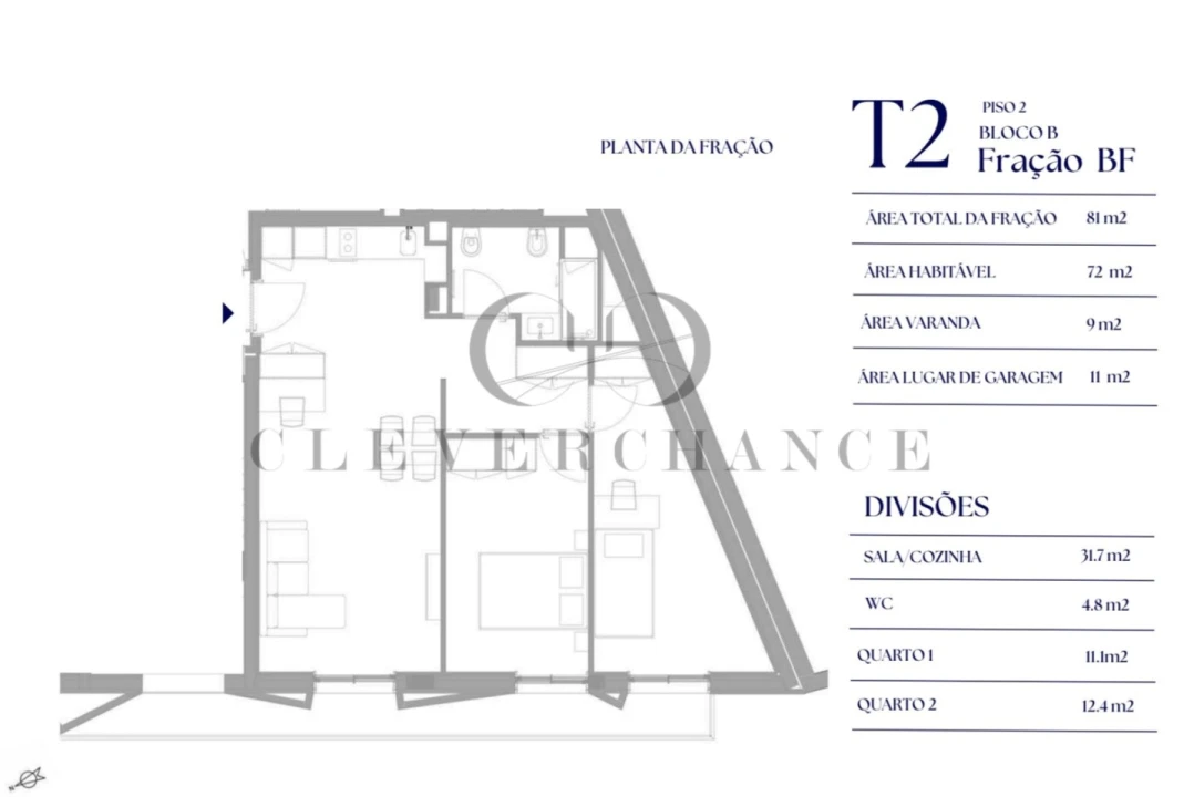 Apartamento T2 para Venda em Paranhos Foto 5
