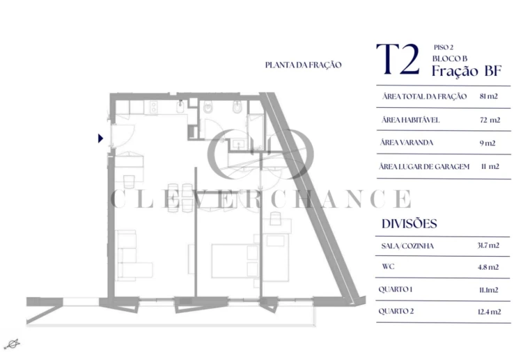 Apartamento T2 para Venda em Paranhos Foto 5