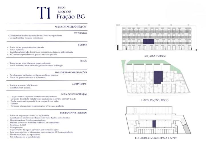 Apartamento T1 para Venda em Paranhos Planta 2