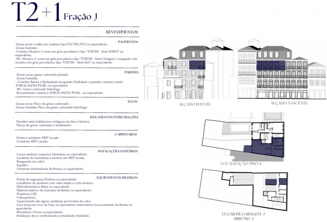 Apartamento T2 para Venda em Cedofeita, Santo Ildefonso, Sé, Miragaia, São Nicolau e Vitória Planta 2