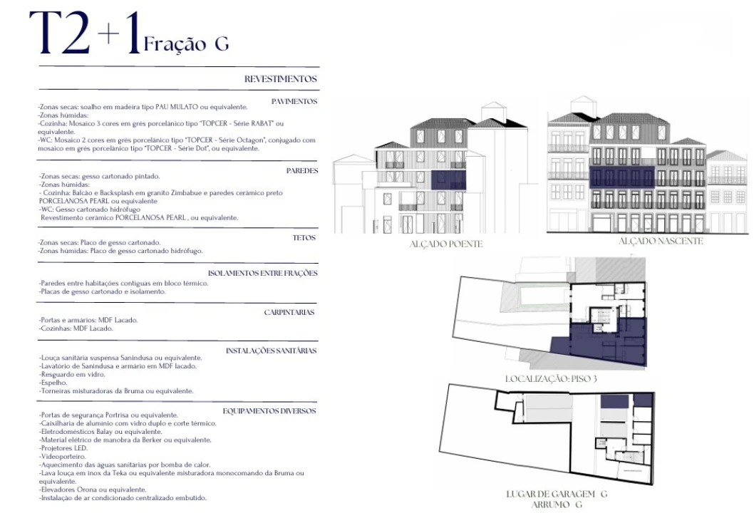 Apartamento T2 para Venda em Cedofeita, Santo Ildefonso, Sé, Miragaia, São Nicolau e Vitória Planta 2