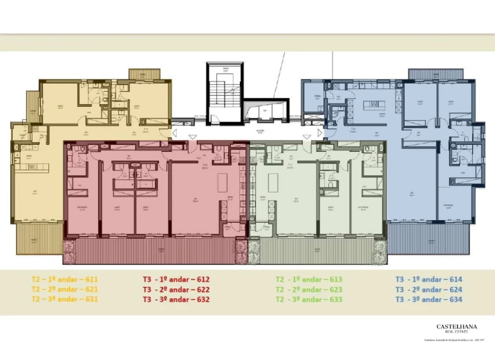 Apartamento T2 para Venda em Canidelo Planta 1