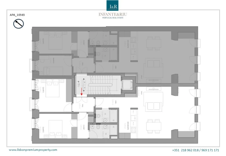 Apartamento T2 para Venda em Avenidas Novas Planta 1