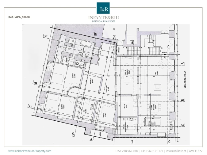 Apartamento T3 para Venda em Santa Maria Maior Planta 2