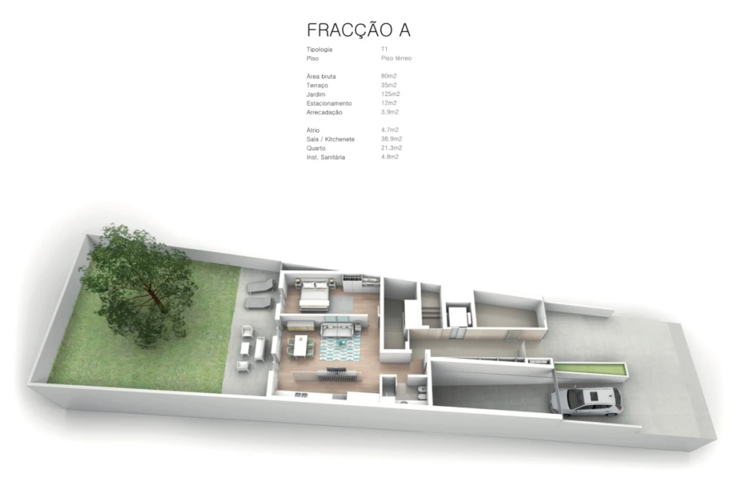 Apartamento T1 para Venda em Ramalde Planta 2