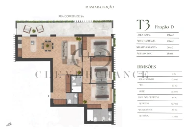 Apartamento T3 para Venda em Lordelo do Ouro e Massarelos
