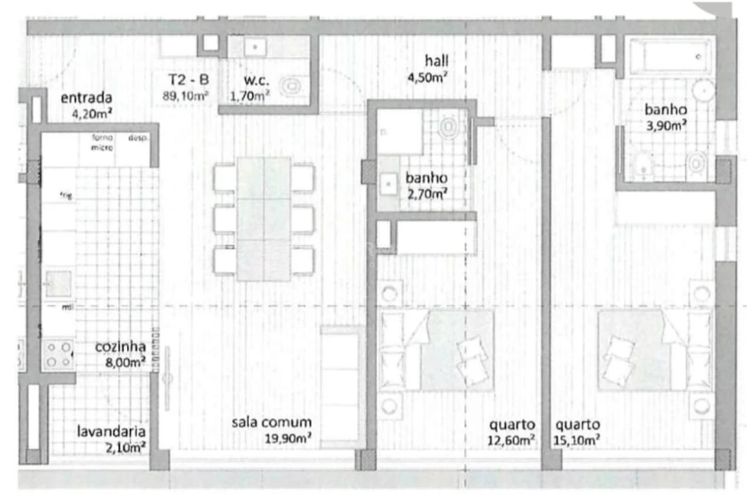 Apartamento T2 para Venda em Custóias, Leça do Balio e Guifões Foto 9