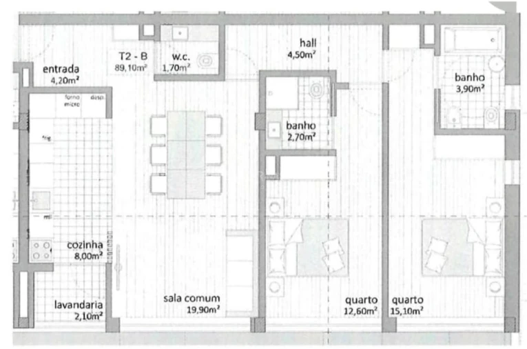 Apartamento T2 para Venda em Custóias, Leça do Balio e Guifões Foto 9