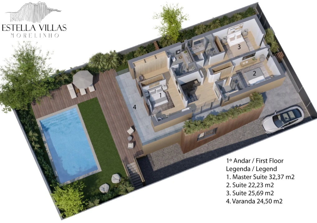 Moradia T4 para Venda em Santa Maria e São Miguel, São Martinho, São Pedro Penaferrim Planta 2