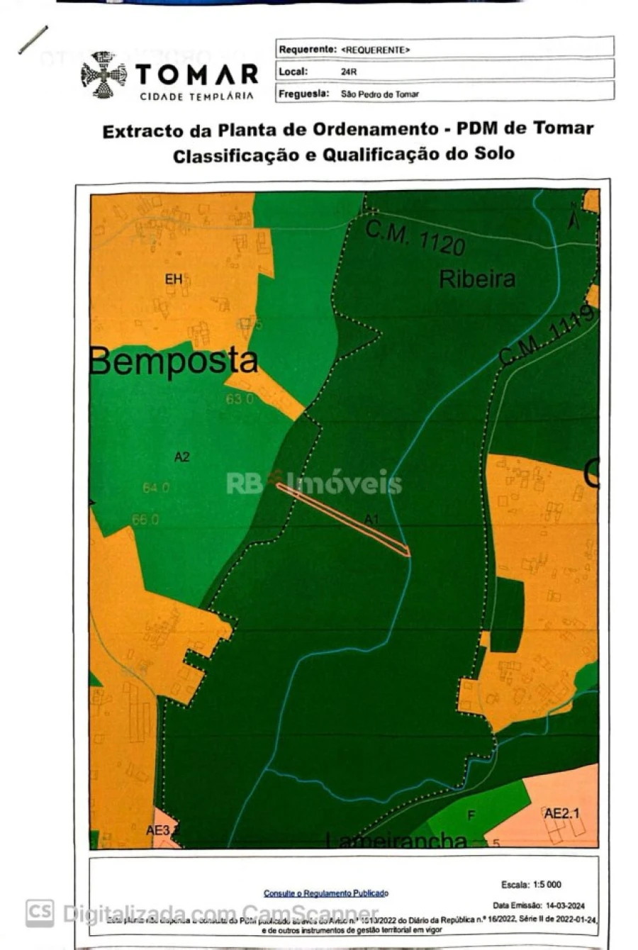 Terreno Agricola ou Rústico para Venda em São Pedro de Tomar Foto 3