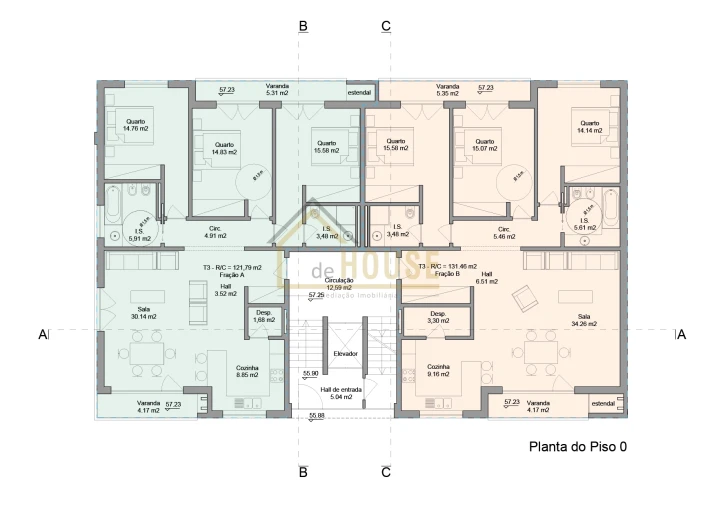 Apartamento T3 para Venda em Ramalhal Foto 4