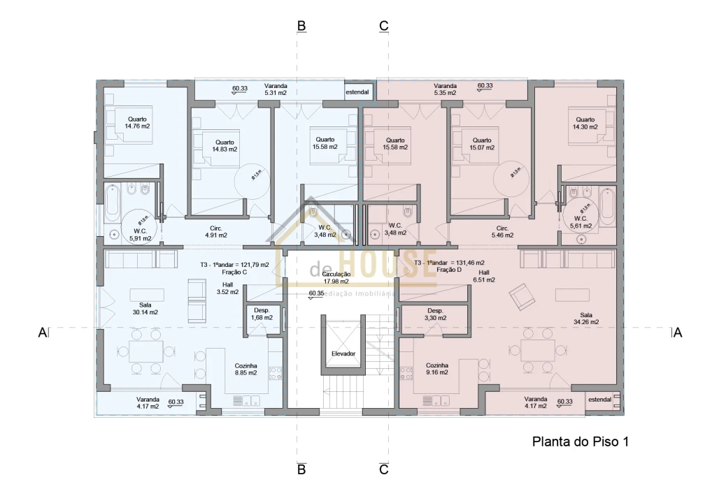 Apartamento T3 para Venda em Ramalhal Foto 5