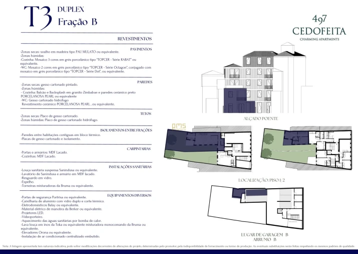 Apartamento T3 para Venda em Cedofeita, Santo Ildefonso, Sé, Miragaia, São Nicolau e Vitória Planta 1