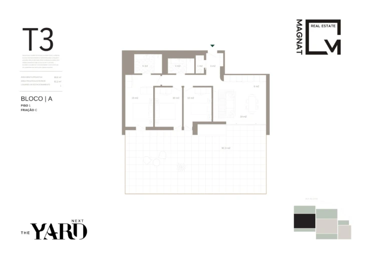 Apartamento T3 para Venda em Santa Marinha e São Pedro da Afurada Planta 1