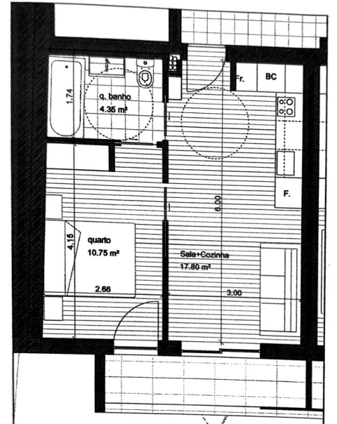 Apartamento T1 para Venda em Mafamude e Vilar do Paraíso