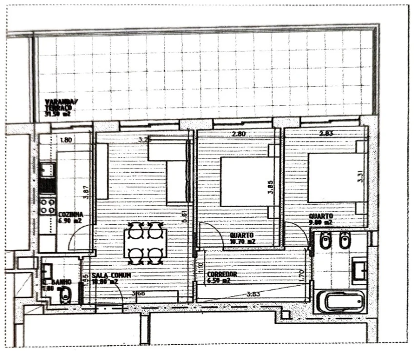 Apartamento T2 para Venda em Mafamude e Vilar do Paraíso Foto 16