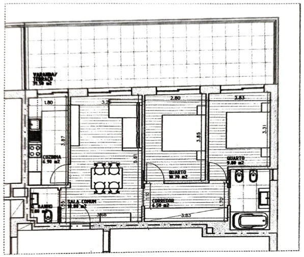 Apartamento T2 para Venda em Mafamude e Vilar do Paraíso Foto 16