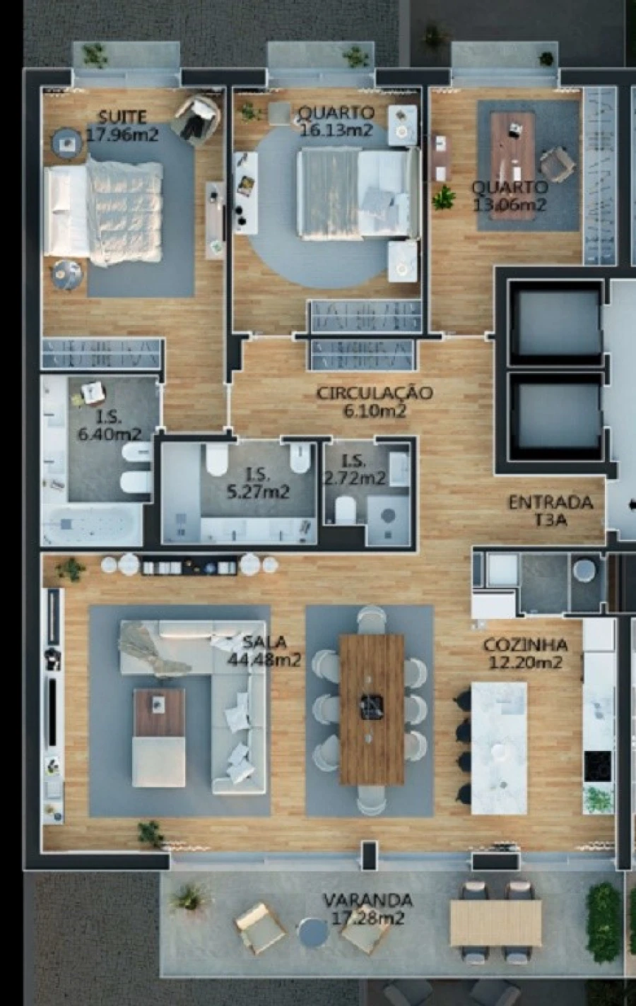 Apartamento T3 para Venda em Campolide Planta 1