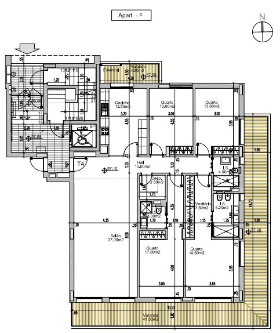 Apartamento T4 para Venda em Albufeira e Olhos de Água Planta 1