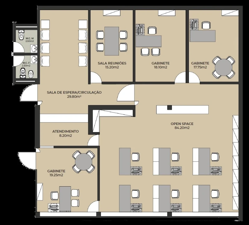 Prédio para Arrendamento em Celeirós, Aveleda e Vimieiro Planta 2